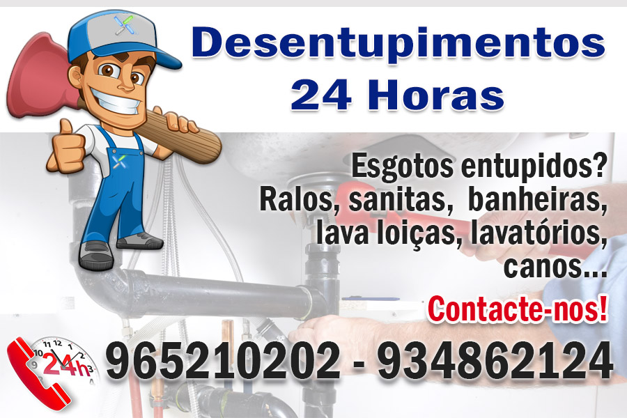 Desentupimento de esgotos serviço 24h
